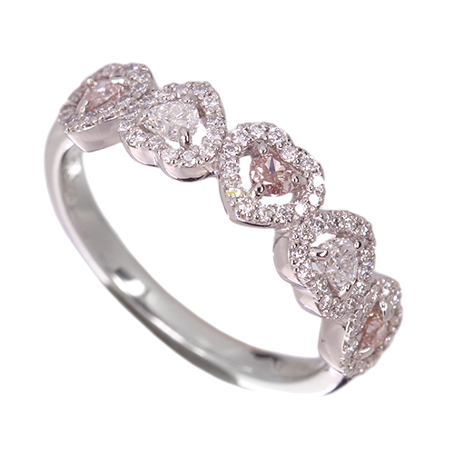 第495回抽選販売＞ハートシェイプピンクダイヤモンド 0.069ct/FOP/SI2