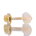 �C�G���[�_�C�������h 0.170ct/FVOY/SI2 0.158ct/FVOY/VS1 �_�C�������h �C�G���[���S�[���h �s�A�X