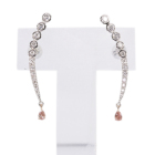�s���N�_�C�������h 0.091ct/FOP/I1 0.088ct/FOP/SI2 �_�C�������h ��0.5ct �v���`�i �s�A�X