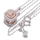 �s���N�_�C�������h 0.201ct/LOP/VS1 �_�C�������h �v���`�i �s���N�S�[���h �l�b�N���X