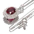 ���x���C�g 2.4ct �_�C�������h ��0.4ct �v���`�i �l�b�N���X