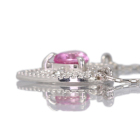 �n�[�g�V�F�C�v�s���N�T�t�@�C�A 0.25ct �_�C�������h �v���`�i �l�b�N���X
