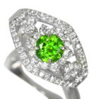 ���V�A�Y�f�}���g�C�h�K�[�l�b�g 0.8ct �_�C�������h 0.7ct �v���`�i �����O(�w��)