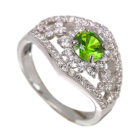 ���V�A�Y�f�}���g�C�h�K�[�l�b�g 0.8ct �_�C�������h 0.7ct �v���`�i �����O(�w��)