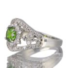 ���V�A�Y�f�}���g�C�h�K�[�l�b�g 0.8ct �_�C�������h 0.7ct �v���`�i �����O(�w��)