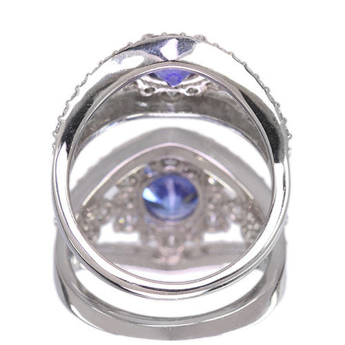 第496回抽選販売＞タンザナイト 約1ct ダイヤモンド 1ct プラチナ