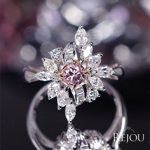 第496回抽選販売＞ピンクダイヤモンド 0.36ct/FLOP/I1 ダイヤモンド 約