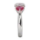�n�[�g�V�F�C�v���r�[ 0.8ct �_�C�������h ��0.8ct/E/SI2 �v���`�i �����O(�w��)