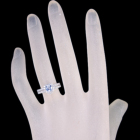 �n�[�g�V�F�C�v�T�t�@�C�A�i�A�C�X�u���[�j 0.8ct �_�C�������h 0.5ct �v���`�i �����O(�w��)