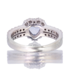 �n�[�g�V�F�C�v�T�t�@�C�A�i�A�C�X�u���[�j 0.8ct �_�C�������h 0.5ct �v���`�i �����O(�w��)
