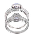 �n�[�g�V�F�C�v�T�t�@�C�A�i�A�C�X�u���[�j 0.8ct �_�C�������h 0.5ct �v���`�i �����O(�w��)
