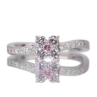 �s���N�_�C�������h 0.051ct/FIPP/I1 �_�C�������h 0.4ct �v���`�i �����O(�w��)