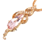�����K�i�C�g 3.3ct �_�C�������h �s���N�S�[���h �l�b�N���X