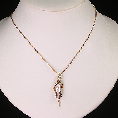 第497回抽選販売＞モルガナイト 3.3ct ダイヤモンド ピンクゴールド