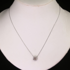 �s���L�b�V���u���E���_�C�������h 0.3ct/FLPB/SI1 �_�C�������h 0.2ct �v���`�i �s���N�S�[���h �l�b�N���X