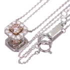 �s���L�b�V���u���E���_�C�������h 0.3ct/FLPB/SI1 �_�C�������h 0.2ct �v���`�i �s���N�S�[���h �l�b�N���X