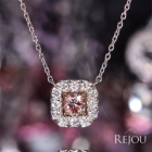 �s���L�b�V���u���E���_�C�������h 0.3ct/FLPB/SI1 �_�C�������h 0.2ct �v���`�i �s���N�S�[���h �l�b�N���X