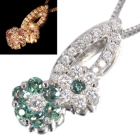 �A���L�T���h���C�g 0.7ct �_�C�������h 0.5ct �v���`�i �l�b�N���X