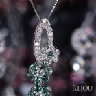 �A���L�T���h���C�g 0.7ct �_�C�������h 0.5ct �v���`�i �l�b�N���X