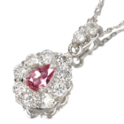 �p�p���`�A�T�t�@�C�A 0.23ct �_�C�������h 0.3ct �v���`�i �l�b�N���X