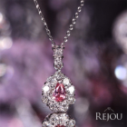 �p�p���`�A�T�t�@�C�A 0.23ct �_�C�������h 0.3ct �v���`�i �l�b�N���X