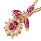 ���r�[ 0.6ct �_�C�������h �C�G���[�S�[���h �l�b�N���X