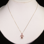 ���r�[ 0.6ct �_�C�������h �C�G���[�S�[���h �l�b�N���X