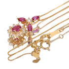 ���r�[ 0.6ct �_�C�������h �C�G���[�S�[���h �l�b�N���X