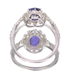 ����M�o�C�I���b�g�T�t�@�C�A 1.6ct �_�C�������h 0.5ct �v���`�i �����O(�w��)