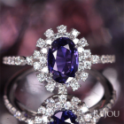 ����M�o�C�I���b�g�T�t�@�C�A 1.6ct �_�C�������h 0.5ct �v���`�i �����O(�w��)