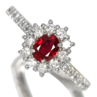 �s�W�����u���b�h���r�[ 0.5ct �_�C�������h 0.5ct �v���`�i �����O(�w��)