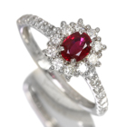 �s�W�����u���b�h���r�[ 0.5ct �_�C�������h 0.5ct �v���`�i �����O(�w��)