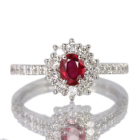 �s�W�����u���b�h���r�[ 0.5ct �_�C�������h 0.5ct �v���`�i �����O(�w��)