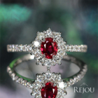 �s�W�����u���b�h���r�[ 0.5ct �_�C�������h 0.5ct �v���`�i �����O(�w��)