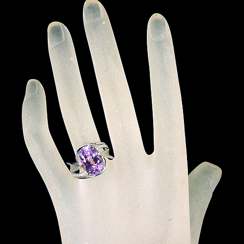 第497回抽選販売＞クンツァイト 7ct ダイヤモンド プラチナ リング