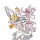 �s���N�_�C�������h 0.124ct/FOP/SI1 0.055ct/FPP/SI1 0.035ct/FOP/SI2 �C�G���[�_�C�������h 0.204ct/FIY/I1 0.067ct/FIOY/VS2 0.057ct/FIOY/VS2 �_�C�������h ��1ct �v���`�i �����O(�w��)