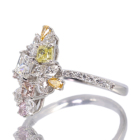 �s���N�_�C�������h 0.124ct/FOP/SI1 0.055ct/FPP/SI1 0.035ct/FOP/SI2 �C�G���[�_�C�������h 0.204ct/FIY/I1 0.067ct/FIOY/VS2 0.057ct/FIOY/VS2 �_�C�������h ��1ct �v���`�i �����O(�w��)