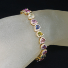 �}���`�J���[�T�t�@�C�A 14ct �_�C�������h 2.1ct �C�G���[�S�[���h �u���X���b�g