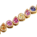 �}���`�J���[�T�t�@�C�A 14ct �_�C�������h 2.1ct �C�G���[�S�[���h �u���X���b�g