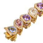 �}���`�J���[�T�t�@�C�A 14ct �_�C�������h 2.1ct �C�G���[�S�[���h �u���X���b�g