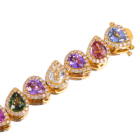 �}���`�J���[�T�t�@�C�A 14ct �_�C�������h 2.1ct �C�G���[�S�[���h �u���X���b�g