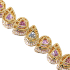 �}���`�J���[�T�t�@�C�A 14ct �_�C�������h 2.1ct �C�G���[�S�[���h �u���X���b�g