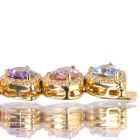 �}���`�J���[�T�t�@�C�A 14ct �_�C�������h 2.1ct �C�G���[�S�[���h �u���X���b�g