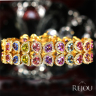 �}���`�J���[�T�t�@�C�A 14ct �_�C�������h 2.1ct �C�G���[�S�[���h �u���X���b�g