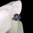 �u���[�T�t�@�C�A 17ct �_�C�������h 0.4ct �z���C�g�S�[���h �s�A�X