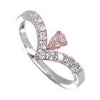 �s���N�_�C�������h 0.208ct/FLPP/SI1 �_�C�������h 0.3ct �v���`�i �C�G���[�S�[���h �����O(�w��)