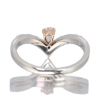 �s���N�_�C�������h 0.208ct/FLPP/SI1 �_�C�������h 0.3ct �v���`�i �C�G���[�S�[���h �����O(�w��)