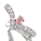 �s���N�_�C�������h 0.208ct/FLPP/SI1 �_�C�������h 0.3ct �v���`�i �C�G���[�S�[���h �����O(�w��)