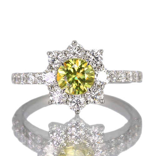 第498回抽選販売＞スフェーン 約0.8ct ダイヤモンド 0.8ct プラチナ