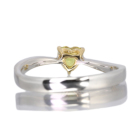 �n�[�g�V�F�C�v����M�C�G���[�T�t�@�C�A ��0.5ct �_�C�������h �v���`�i �C�G���[�S�[���h �����O(�w��)